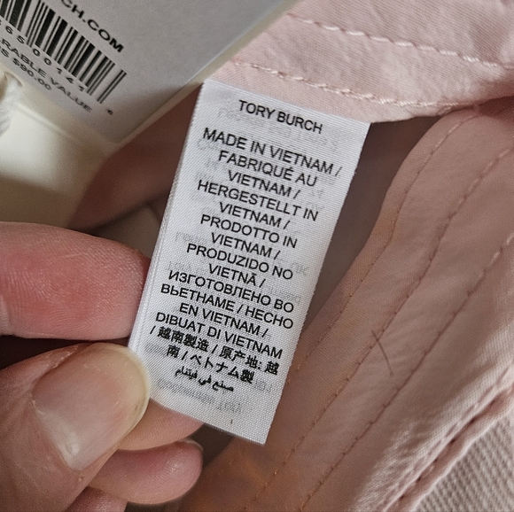 Tory Burch nwt Light pink baseball sport cap hat with T logo with adjustable bac - Picture 6 of 9